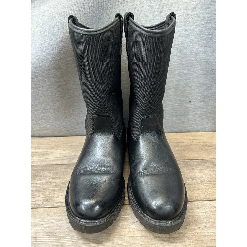 Rocky Warden Black Leather and Cordura Duty Boots Size 12MW Men's